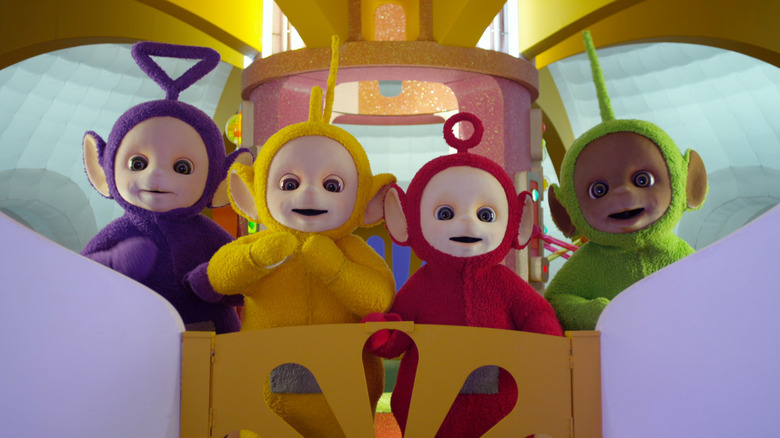 Tinky Winky, Laa-Laa, Po, and Dipsy in Teletubbies
