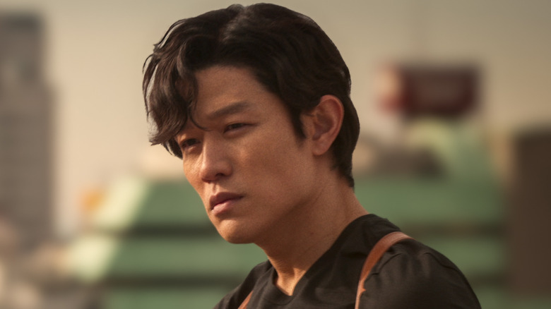 Ryohei Suzuki as Ryo Saeba looking solemn in City Hunter