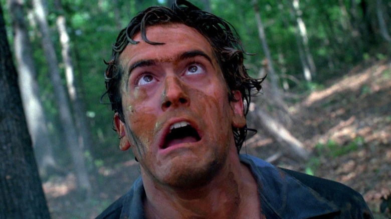 Ash going crazy in Evil Dead II