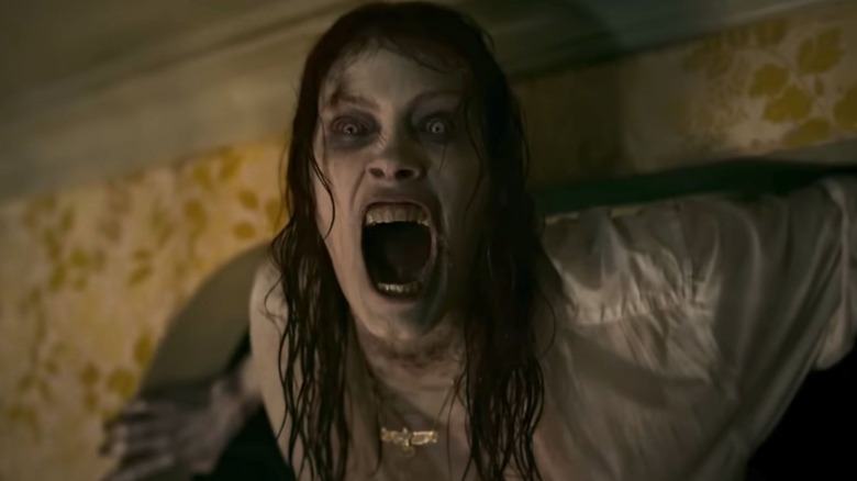 Alyssa Sutherland as a Deadite in Evil Dead Rise