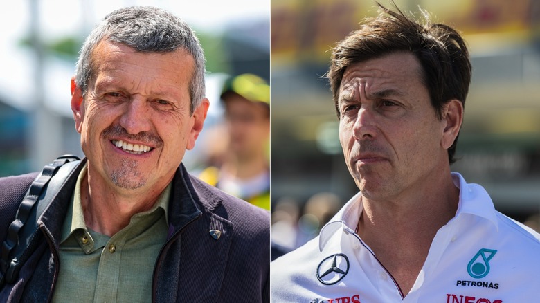 Gunther Steiner and Toto Wolff on Formula 1 race days