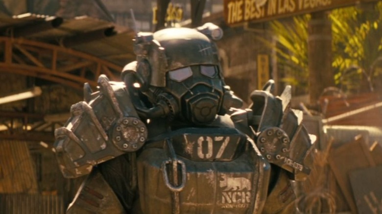 Aaron Moten''s Maximus wearing NCR power armor on Fallout