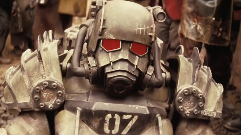 Maximus wearing power armor in Fallout