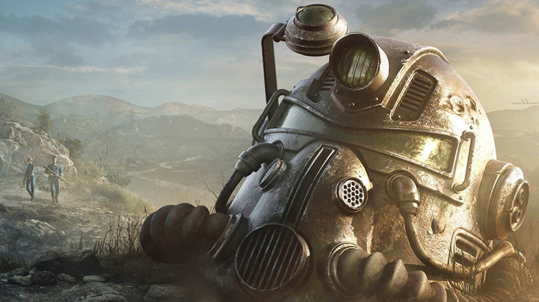 A helmet from Fallout 76