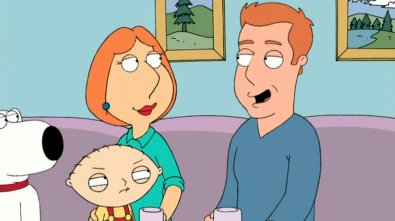 Patrick talking to Lois on Family Guy