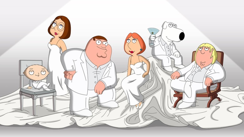 Family Guy white suits 