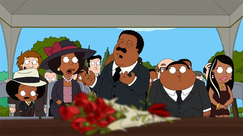 The Cleveland Show, Loretta about to fall to her death