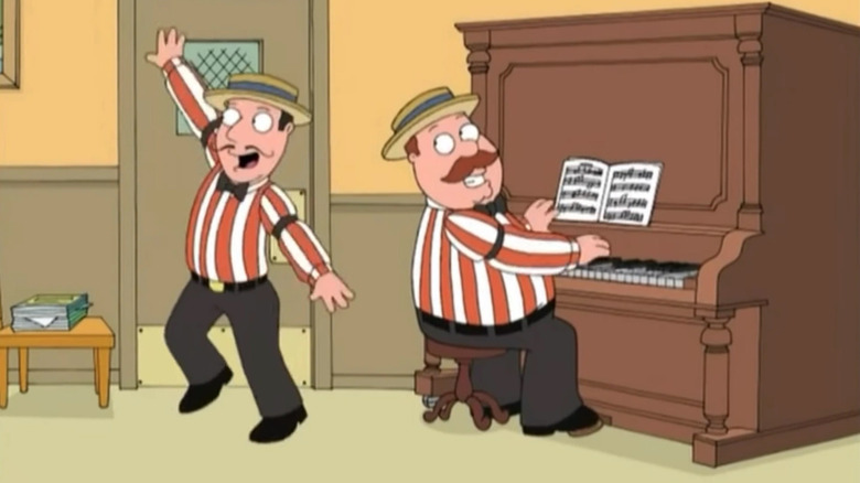 Family Guy, Vern and Johnny performing