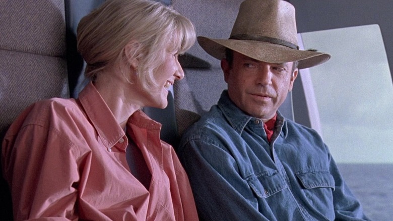 Grant and Ellie talking