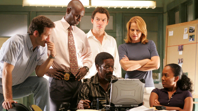 Central cast of the first season of HBO's "The Wire"