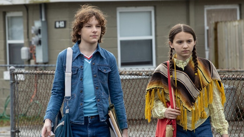 Mason Thames and Madeleine McGraw in The Black Phone
