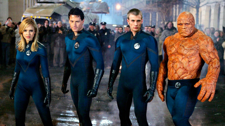 Jessica Alba, Ioan Gruffudd, Chris Evans and Michael Chiklis in Fantastic Four