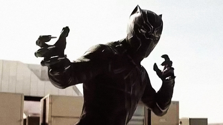 Chadwick Boseman as Black Panther in Captain America: Civil War