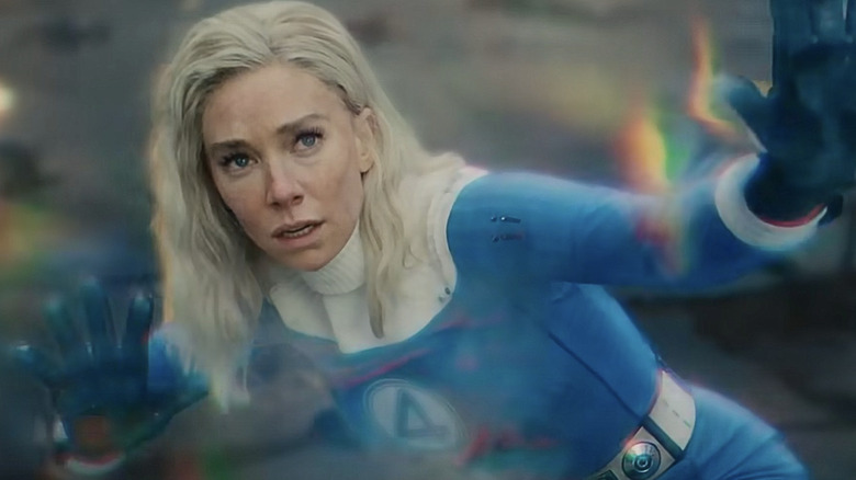 Doce: Primeiros passos - Vanessa Kirby como Sue Storm / Invisible Guardian Slip quando você é o poderoso campo de campo