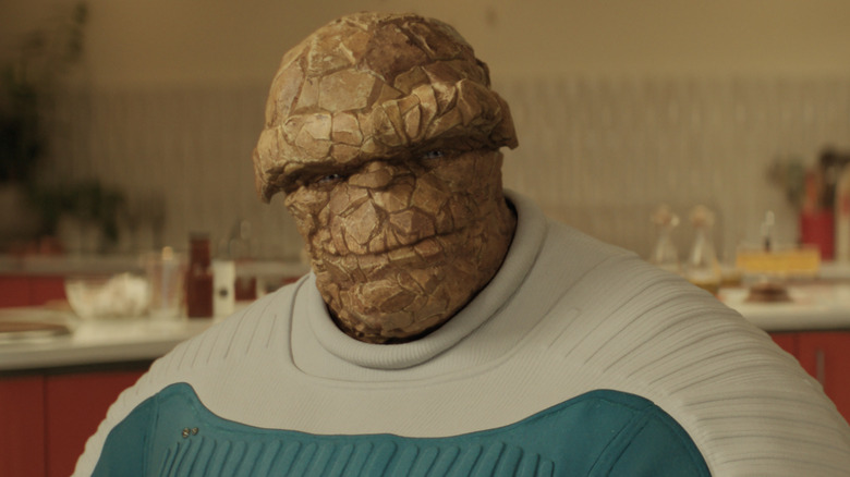 The Thing sat in the kitchen in The Fantastic Four: First Steps
