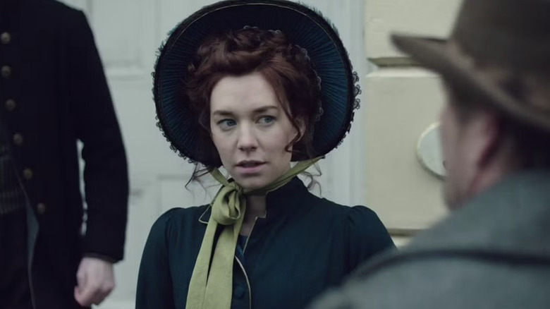 Vanessa Kirby dressed elegantly as Lady Jemima Hervey in The Frankenstein Chronicles
