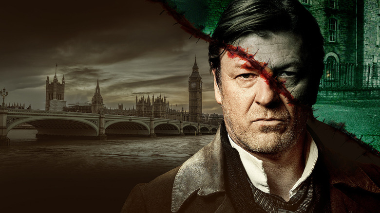 Sean Bean as Inspector John Marlott in the poster for The Frankenstein Chronicles