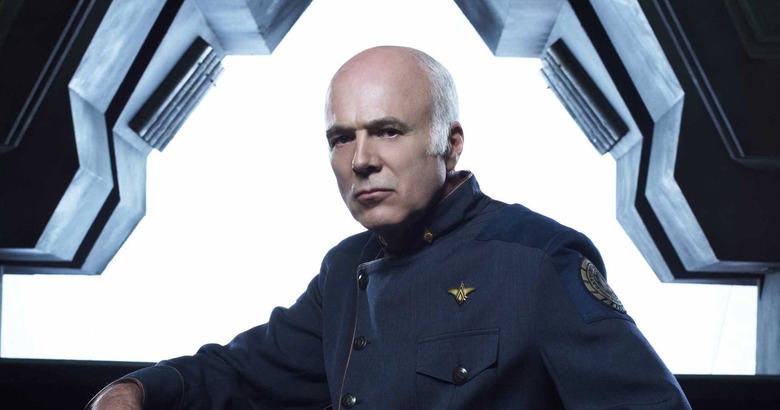 Michael Hogan as Saul Tigh in Battlestar Galactica