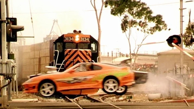The final race in The Fast and the Furious