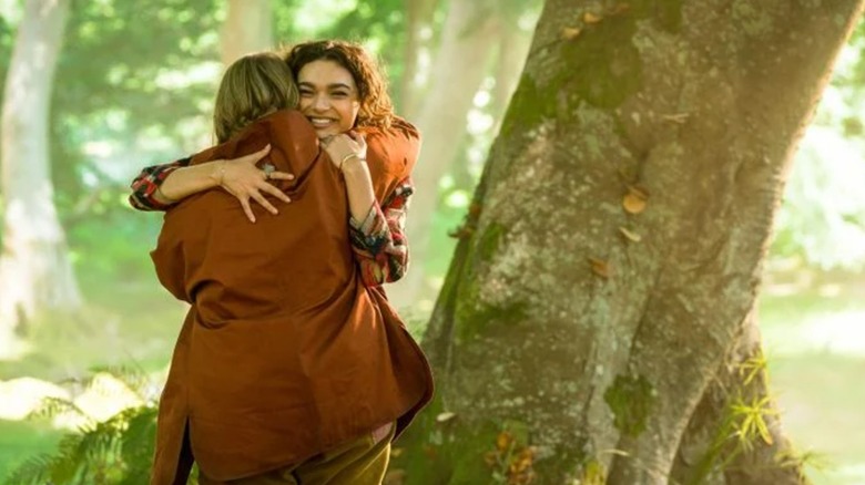 Terra and Flora hugging in the Winx Saga teaser