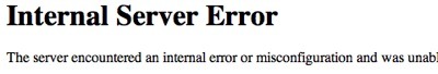 Server Error