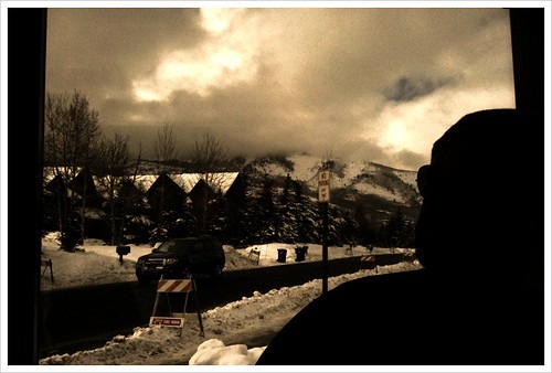 The view from the ground at #sundance. @rejects in the foreground