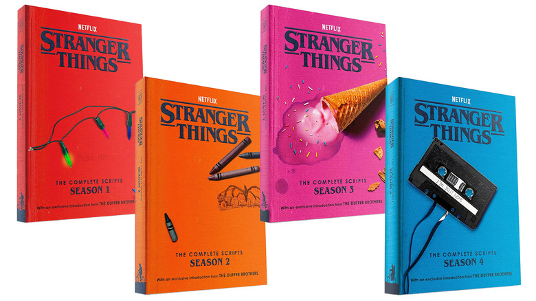 Stranger Things script book covers
