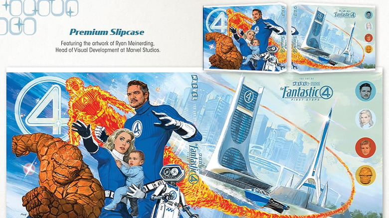 The outer cover for The Fantastic Four: First Steps - The Art Of The Movie deluxe edition