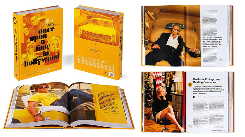 The Making of Quentin Tarantino's Once Upon a Time in Hollywood book and interior pages