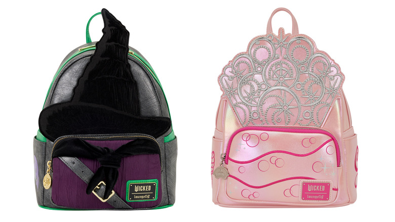 Elphaba and Glinda Wicked bags from Loungefly