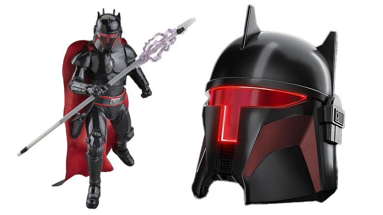 Star Wars Black Series Moff Gidon Dark Trooper Armor action figure and helmet