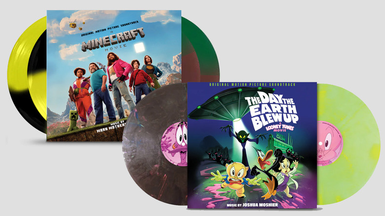Minecraft Movie and The Day the Earth Blew Up vinyl soundtracks