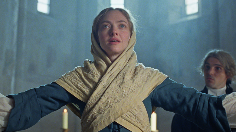 Ann Lee delivers a message in church in The Testament of Ann Lee