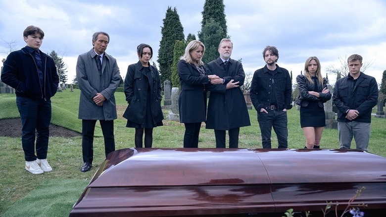 The family in Final Destination Bloodlines at Iris' funeral