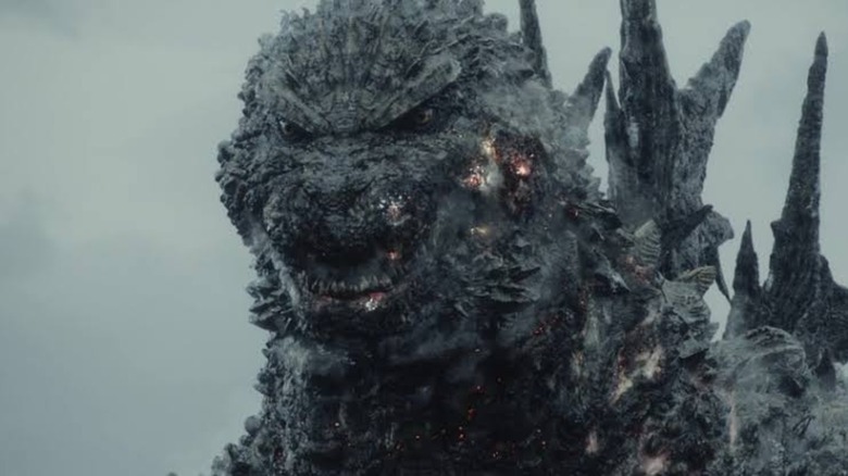 Close-up of Godzilla in Godzilla Minus Zero