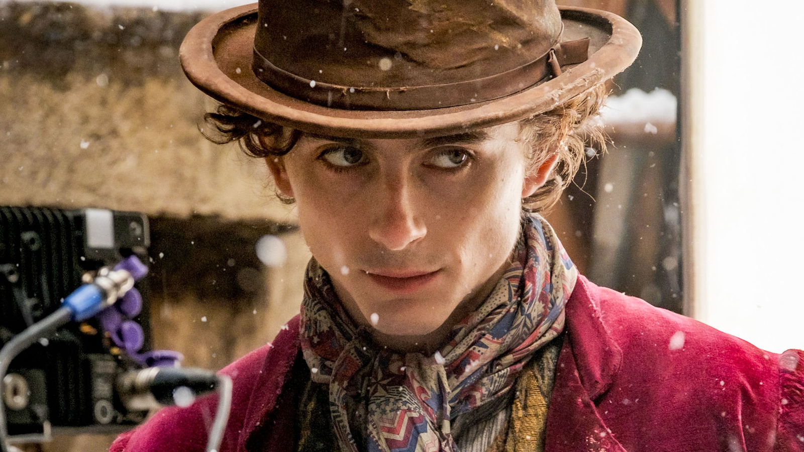 #First Look At Timothée Chalamet As Willy Wonka Or Possibly Gonzo The Great