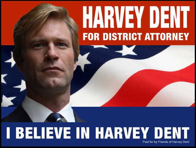 Aaron Eckhart as Harvey Dent in The Dark Knight