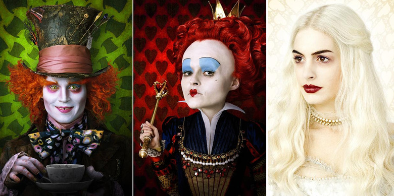 Alive in Wonderland Character photos, Johnny Depp as Mad Hatter, Anne Hathaway as The White Queen