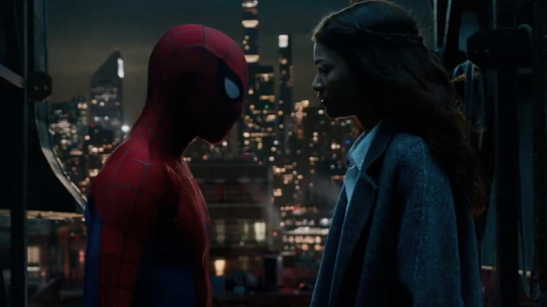 Spider-Man and MJ look at each other in Spider-Man: Brand New Day