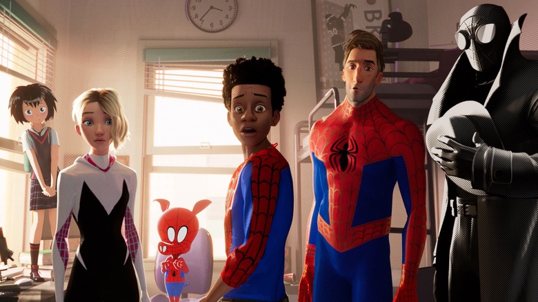 Miles Morales and the team of other Spider-people