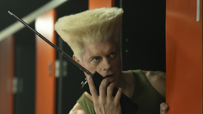 Guile with a walkie talkie in Street Fighter (2026)