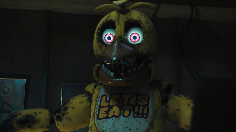 Toy Chica in the office in Five Nights at Freddy's 2