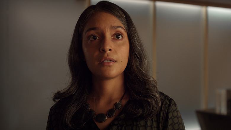 Aleida looking up in shock in For All Mankind