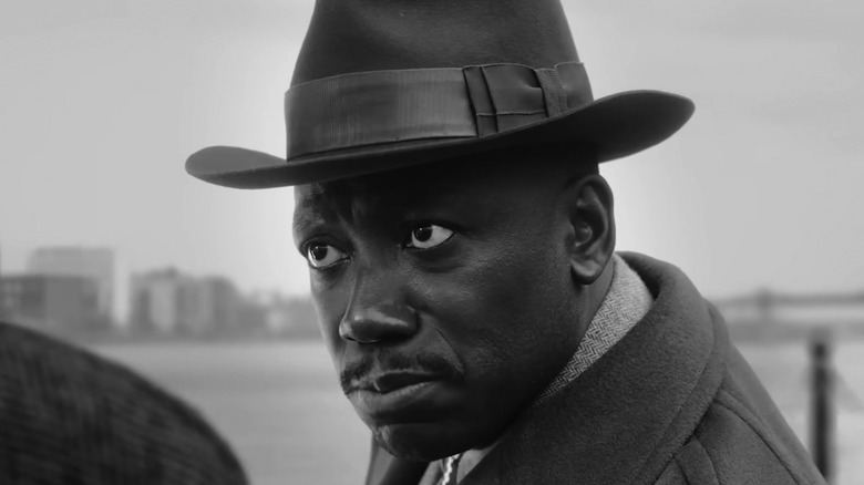Robbie with a determined look on his face in Spider-Noir