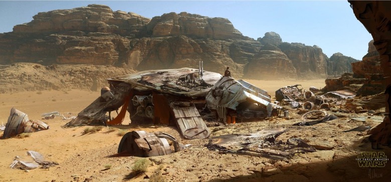 force awakens early concepts