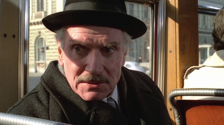 Ezra Lieberman looking suspicious in The Boys from Brazil