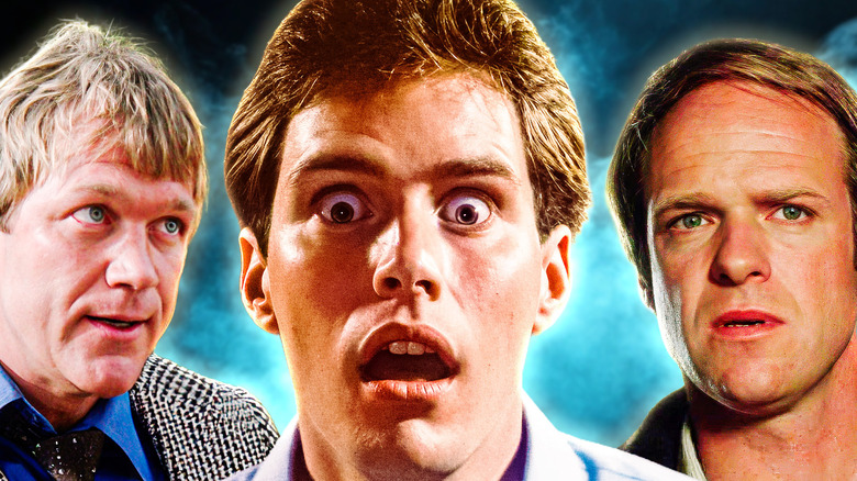 Bo Svenson as Detective Joe Carlson in Butcher, Baker Nightmare Maker, Matt Miller as Ed Jr. in The Mutilator and Drew Snyder as Professor Vincent Millett