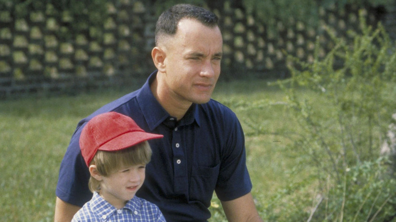 Forrest and his son in Forrest Gump