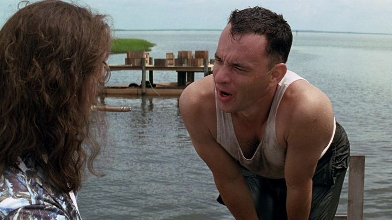Lt. Dan and Forrest reunite in Forrest Gump