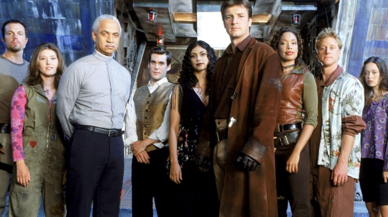 The cast of Firefly